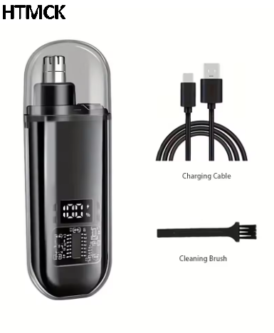 Mens Grooming Kit Bag - Tagliacapelli per naso e orecchie ricaricabile