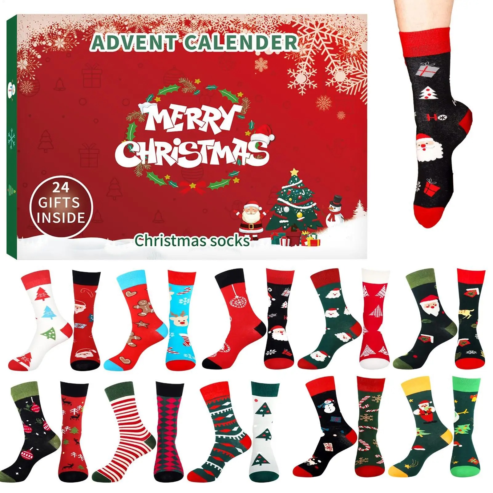 Mens Grooming Advent Calendar - Calendari dell'Avvento con calza di Natale