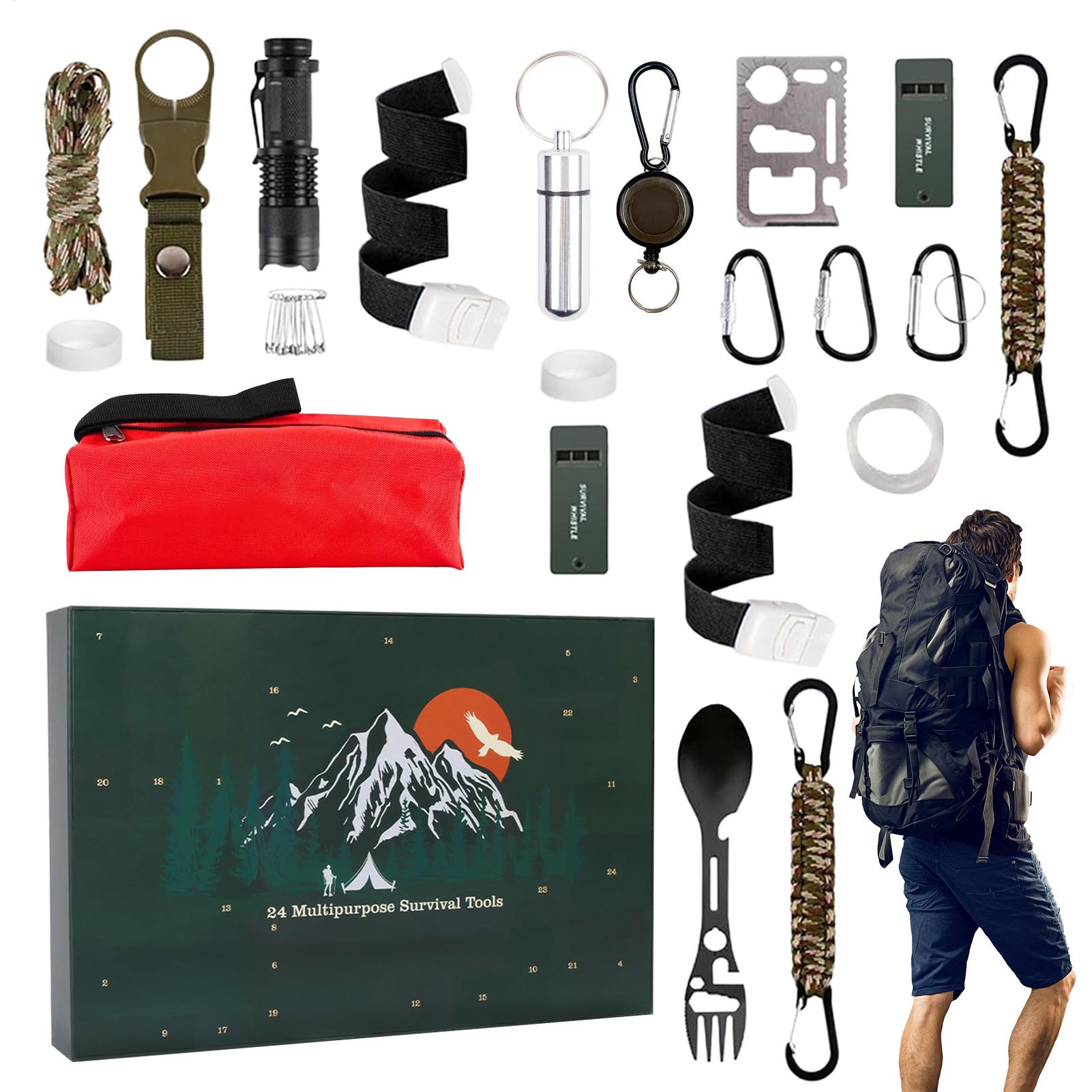 Mens Grooming Advent Calendar - Set di strumenti da campeggio all'aperto
