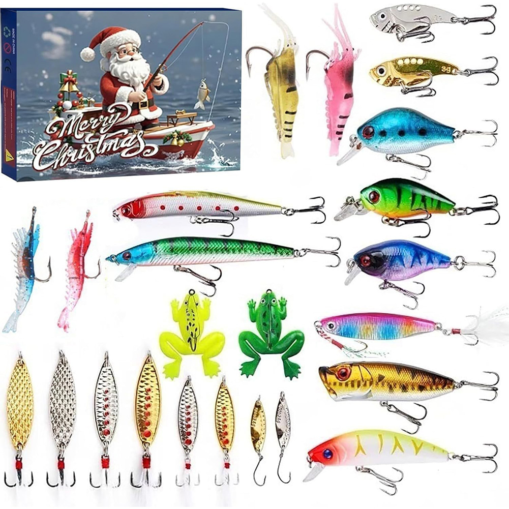 Mens Grooming Advent Calendar - Scatola Regalo di Attrezzatura da Pesca