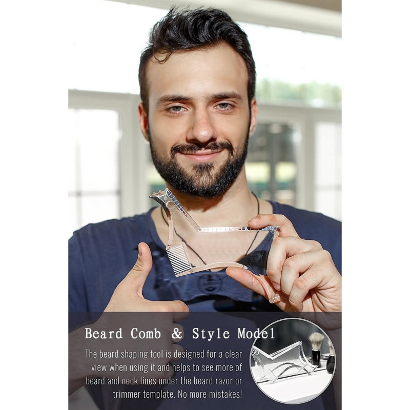 Men'S Grooming Tool - Strumento per Modellare la Barba, Modello