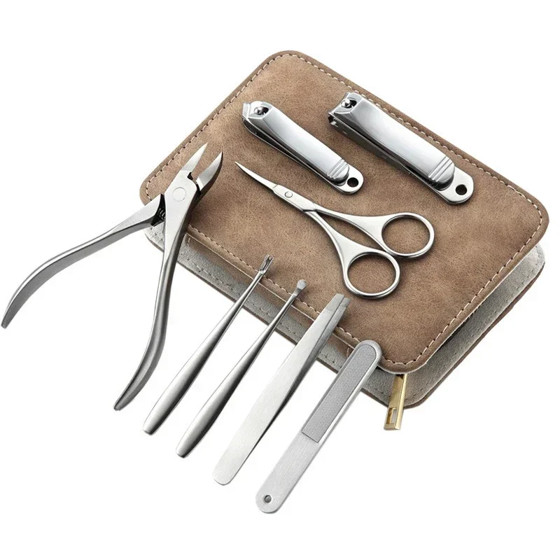 Men'S Grooming Tool - 8/12 pezzi Kit manicure professionale Kit