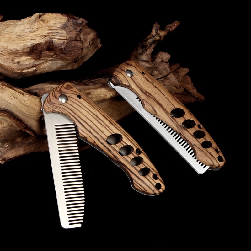 Pettine Pieghevole in Legno Ma - Mens Grooming Kit Bag recensione e prezzo