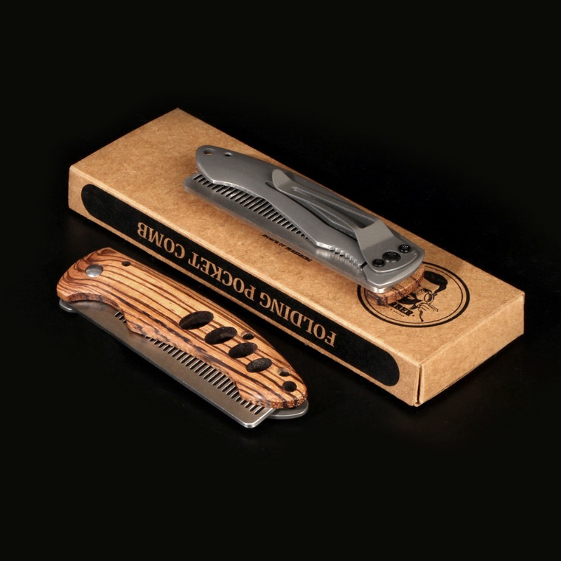 Pettine Pieghevole in Legno Ma - Mens Grooming Kit Bag recensione e prezzo
