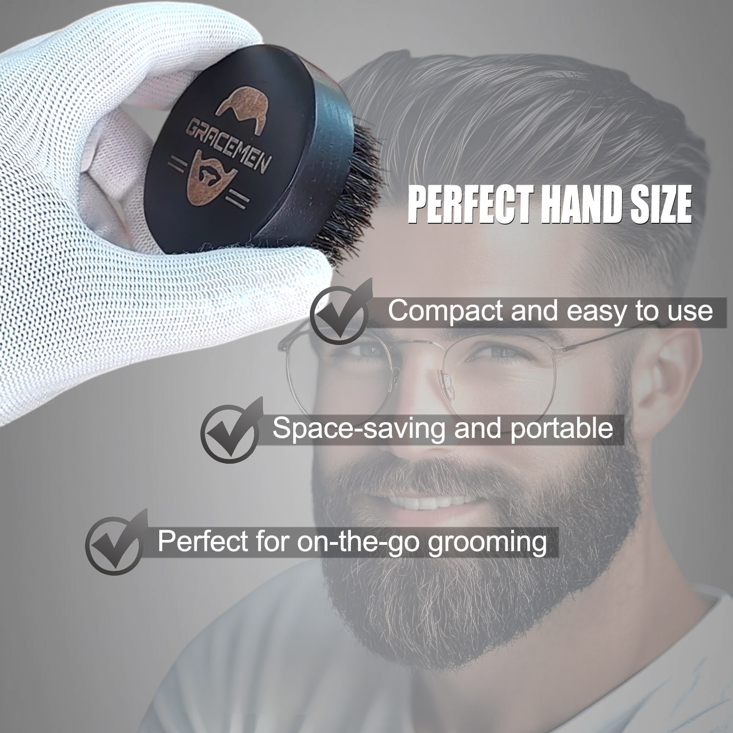 Spazzola da barba rotonda per  - Men'S Grooming Oil recensione e prezzo