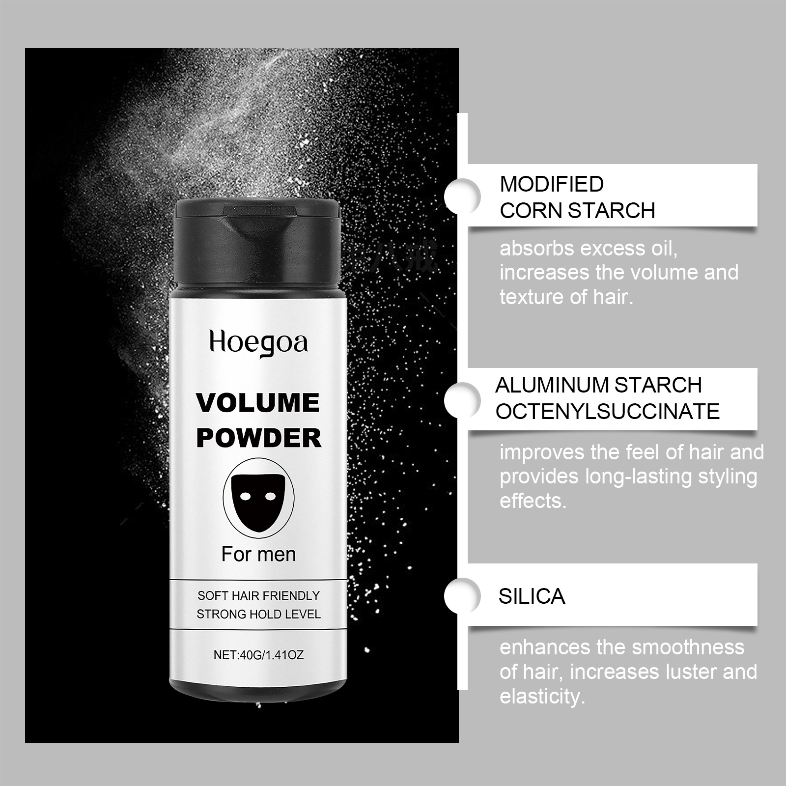 Polvere volumizzante per capel - Men'S Grooming Oil recensione e prezzo