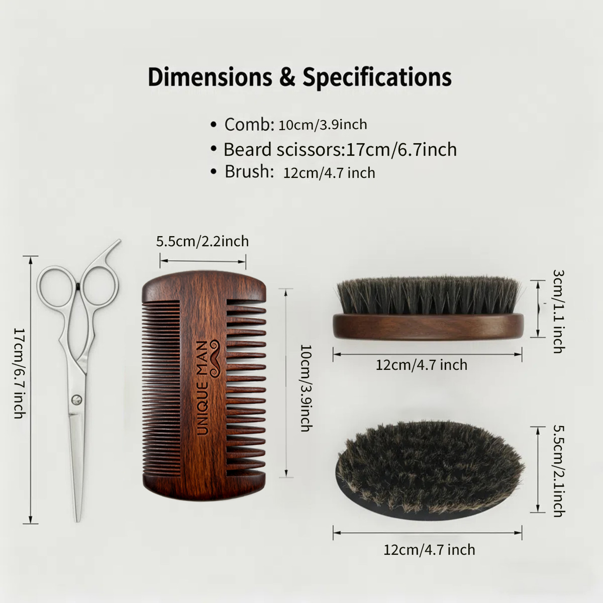 Set barba da uomo UNIQUE MAN,  - Men'S Grooming Oil recensione e prezzo
